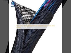 PET Self Closing Braided Wire Wrap Protect Wire And Cables